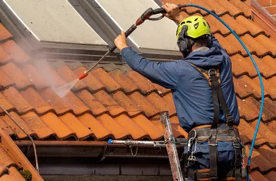 Démoussage et hydrofuge de toiture à Jurvielle